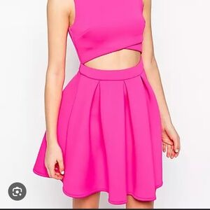 ASOS skater dress in scuba fabric